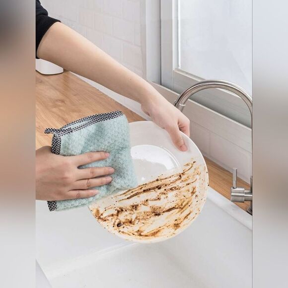 🔥$1 Bundled 1 pc. Random Color Absorbent Dishwashing Cloth - Picture 1 of 10